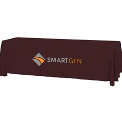 Serged Open-Back Table Throw with Pocket - 8 feet