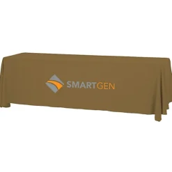 Serged Open-Back Table Throw with Pocket - 8 feet