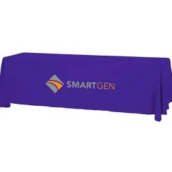 Serged Open-Back Table Throw with Pocket - 8 feet