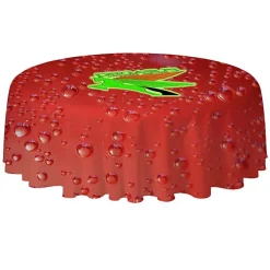 Serged Round Table Throw - 5 feet - Full Color