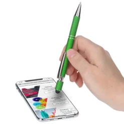 Siena Soft Touch Stylus Metal Spinner Pen