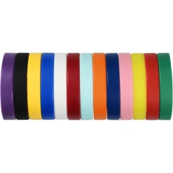 Silicone Wristband with Metal Accent