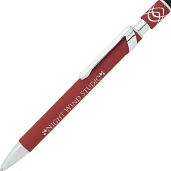 Simple Spinner Soft Touch Stylus Gel Metal Pen