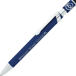 Simple Spinner Soft Touch Stylus Gel Metal Pen