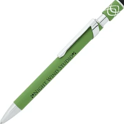 Simple Spinner Soft Touch Stylus Gel Metal Pen