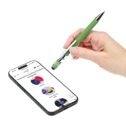 Simple Spinner Soft Touch Stylus Gel Metal Pen