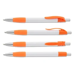 Simplistic Grip Pen - White - 24 hr