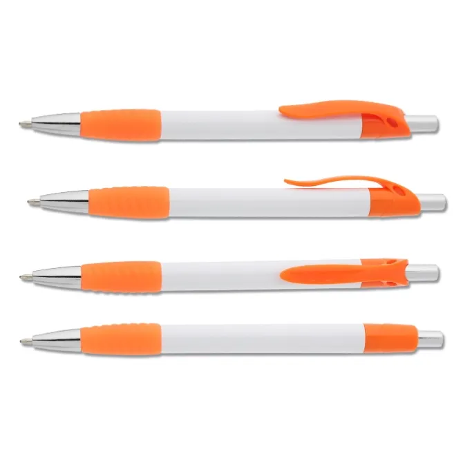 Simplistic Grip Pen - White - 24 hr