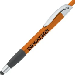 Simplistic Stylus Grip Pen - Metallic - Silver - 24 hr