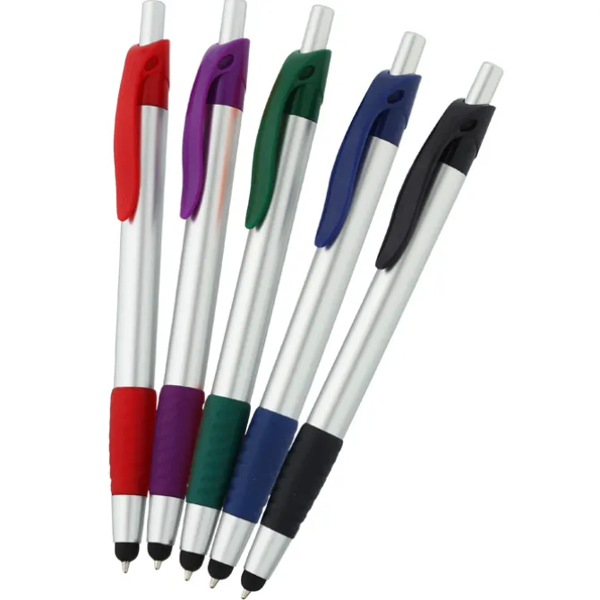 Simplistic Stylus Grip Pen - Silver
