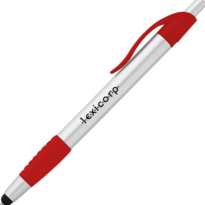 Simplistic Stylus Grip Pen - Silver