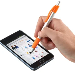 Simplistic Stylus Grip Pen - Silver - 24 hr