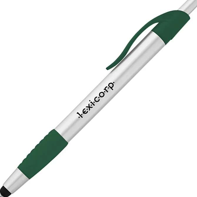Simplistic Stylus Grip Pen - Silver - 24 hr