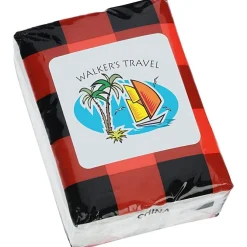 Small Tissue Packet - Plaid - 24 hr