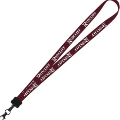 Smooth Nylon Lanyard - 3/4 inches - 36 inches - Metal Lobster Claw - 24 hr