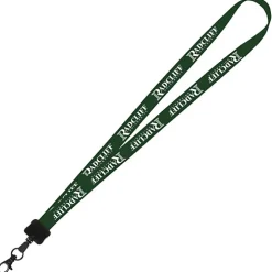 Smooth Nylon Lanyard - 3/4 inches - 36 inches - Metal Lobster Claw - 24 hr