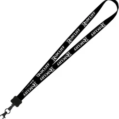 Smooth Nylon Lanyard - 3/4 inches - 32 inches - Metal Lobster Claw
