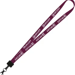 Smooth Nylon Lanyard - 3/4 inches - 32 inches - Metal Lobster Claw