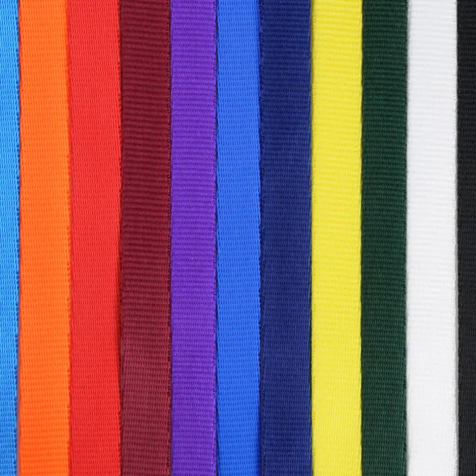 Smooth Nylon Lanyard - 3/4 inches - 36 inches - Snap with Metal Bulldog Clip