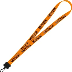 Smooth Nylon Lanyard - 3/4 inches - 32 inches - Plastic Swivel Snap Hook - 24 hr