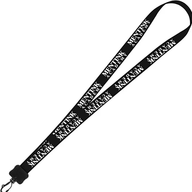 Smooth Nylon Lanyard - 3/4 inches - 32 inches - Plastic Swivel Snap Hook - 24 hr