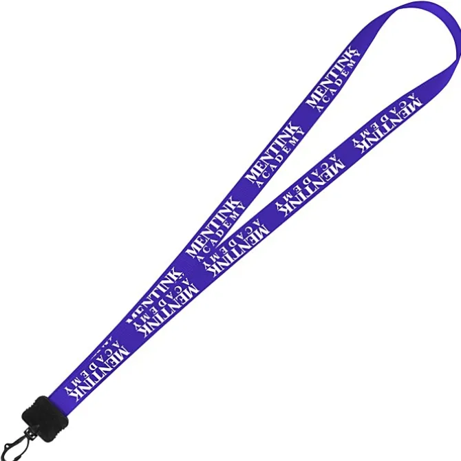 Smooth Nylon Lanyard - 3/4 inches - 32 inches - Plastic Swivel Snap Hook - 24 hr