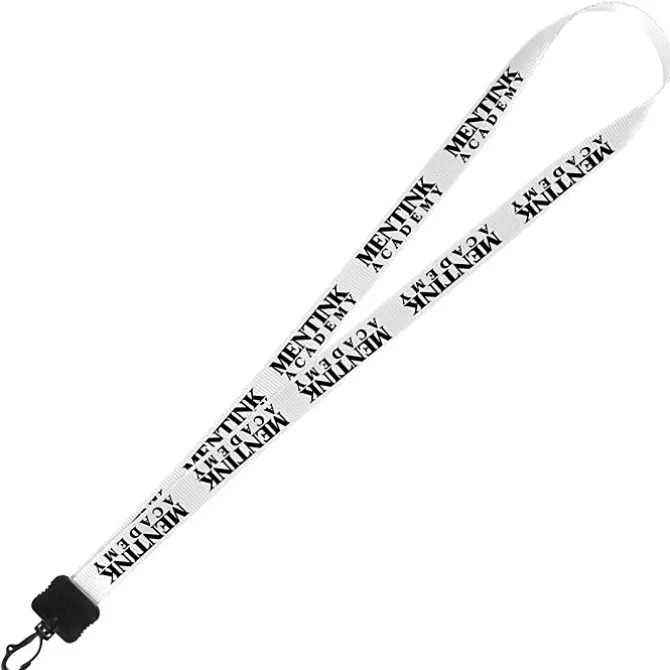 Smooth Nylon Lanyard - 3/4 inches - 32 inches - Plastic Swivel Snap Hook - 24 hr