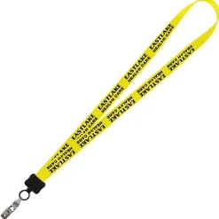 Smooth Nylon Lanyard - 3/4 inches - 32 inches - Snap with Metal Bulldog Clip