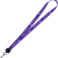 Smooth Nylon Lanyard - 3/4 inches - 36 inches - Metal Swivel Snap Hook