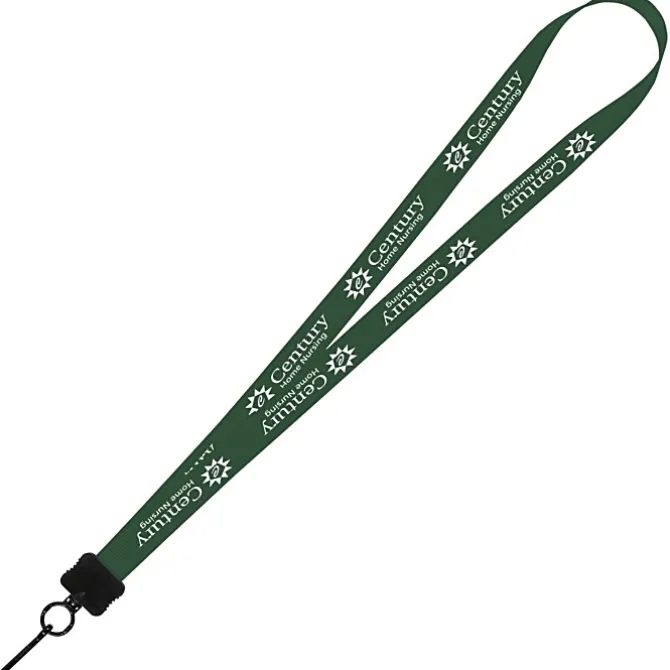 Smooth Nylon Lanyard - 3/4 inches - 36 inches - Metal Swivel Snap Hook