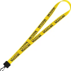 Smooth Nylon Lanyard - 3/4 inches - 36 inches - Plastic Swivel Snap Hook