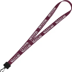 Smooth Nylon Lanyard - 3/4 inches - 32 inches - Plastic Swivel Snap Hook