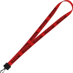 Smooth Nylon Lanyard - 3/4 inches - 32 inches - Plastic Swivel Snap Hook