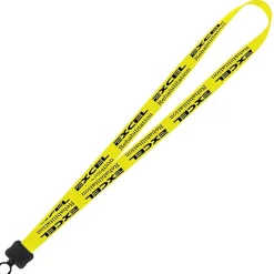 Smooth Nylon Lanyard - 3/4 inches - 34 inches - Plastic O-Ring