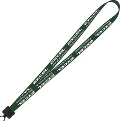 Smooth Nylon Lanyard - 3/4 inches - 34 inches - Plastic O-Ring