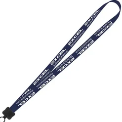 Smooth Nylon Lanyard - 3/4 inches - 34 inches - Plastic O-Ring