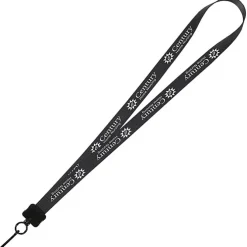 Smooth Nylon Lanyard - 3/4 inches - 32 inches - Metal Swivel Snap Hook - 24 hr