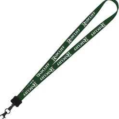 Smooth Nylon Lanyard - 3/4 inches - 32 inches - Metal Lobster Claw - 24 hr