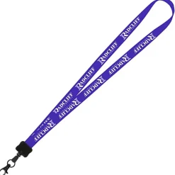 Smooth Nylon Lanyard - 3/4 inches - 32 inches - Metal Lobster Claw - 24 hr