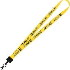 Smooth Nylon Lanyard - 3/4 inches - 34 inches - Metal Lobster Claw - 24 hr