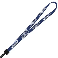 Smooth Nylon Lanyard - 3/4 inches - 32 inches - Plastic Bulldog Clip