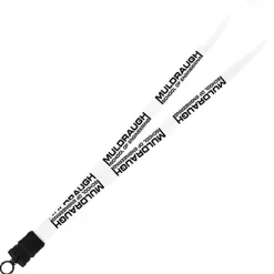 Smooth Nylon Lanyard - 3/4 inches - 32 inches - Snap Buckle Release - 24 hr