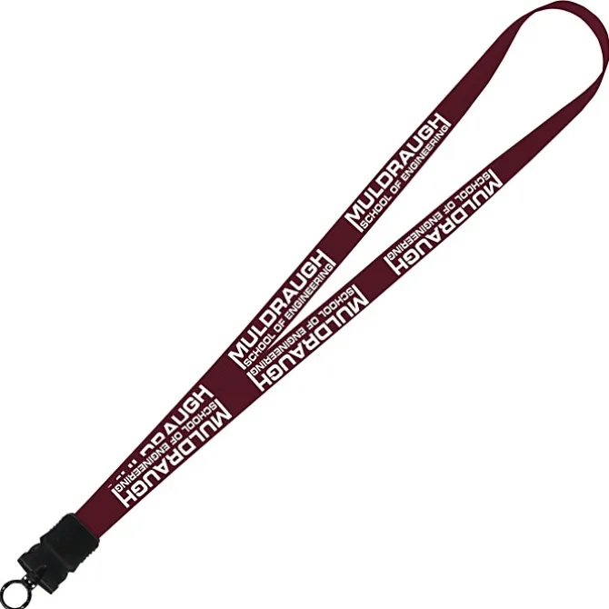 Smooth Nylon Lanyard - 3/4 inches - 32 inches - Snap Buckle Release - 24 hr