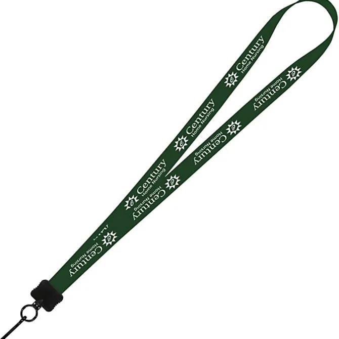 Smooth Nylon Lanyard - 3/4 inches - 36 inches - Metal Swivel Snap Hook - 24 hr
