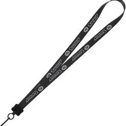 Smooth Nylon Lanyard - 3/4 inches - 36 inches - Metal Swivel Snap Hook - 24 hr