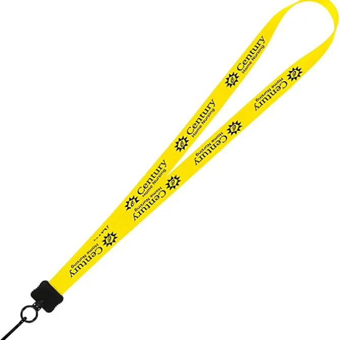 Smooth Nylon Lanyard - 3/4 inches - 36 inches - Metal Swivel Snap Hook - 24 hr
