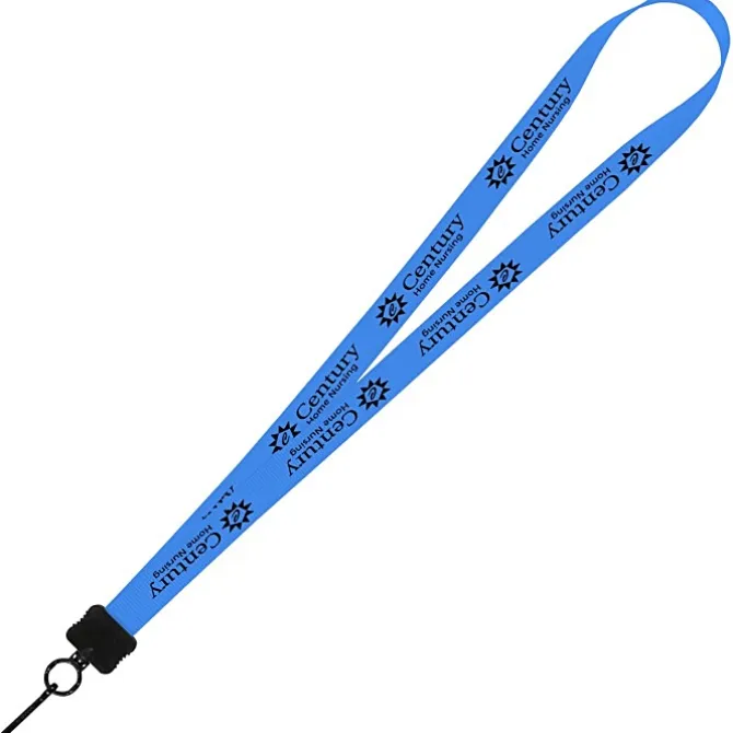 Smooth Nylon Lanyard - 3/4 inches - 36 inches - Metal Swivel Snap Hook - 24 hr