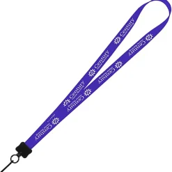 Smooth Nylon Lanyard - 3/4 inches - 36 inches - Metal Swivel Snap Hook - 24 hr
