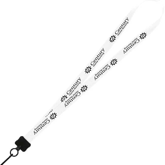 Smooth Nylon Lanyard - 3/4 inches - 36 inches - Metal Swivel Snap Hook - 24 hr