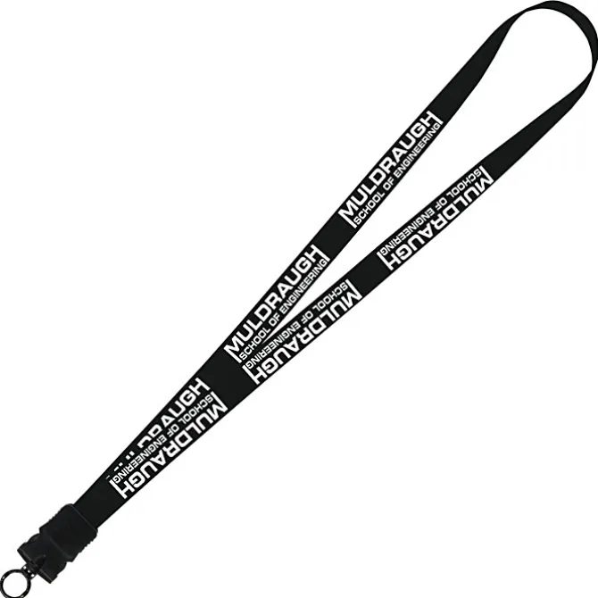 Smooth Nylon Lanyard - 3/4 inches - 32 inches - Snap Buckle Release